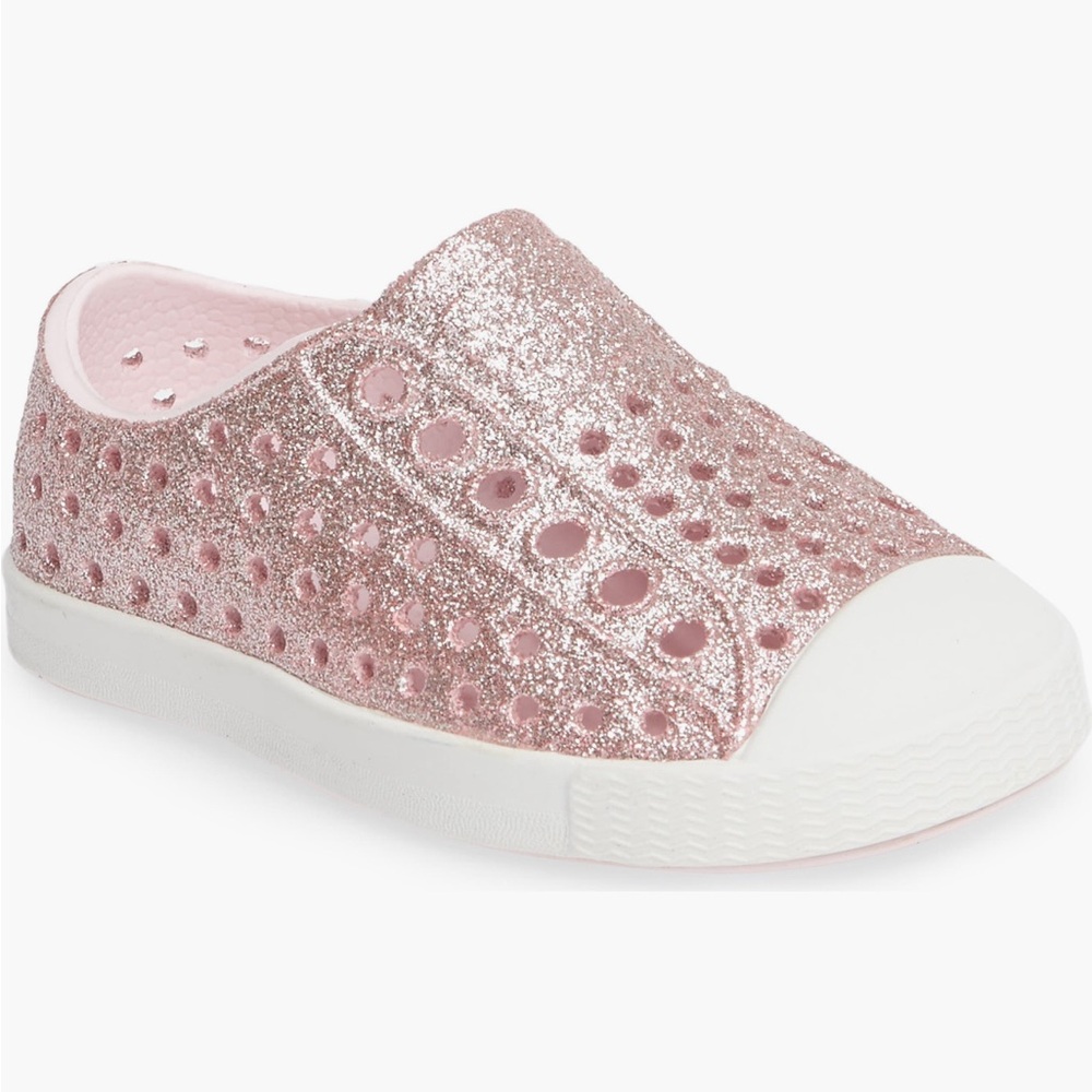 NWT - Native Shoes Jefferson Bling Glitter Slip on Sneaker